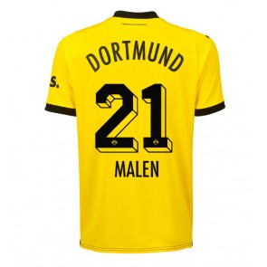 Borussia Dortmund Donyell Malen #21 Domaci Dres 2023-24 Kratak Rukavima
